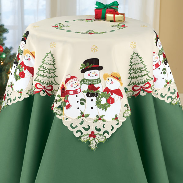 The Holiday Aisle® Semund Square Christmas Tablecloth Wayfair
